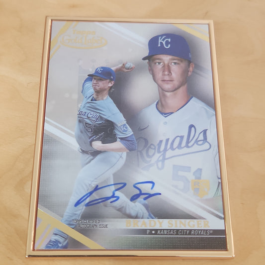 Topps Gold Label Brady Singer RC Auto #FA-BS