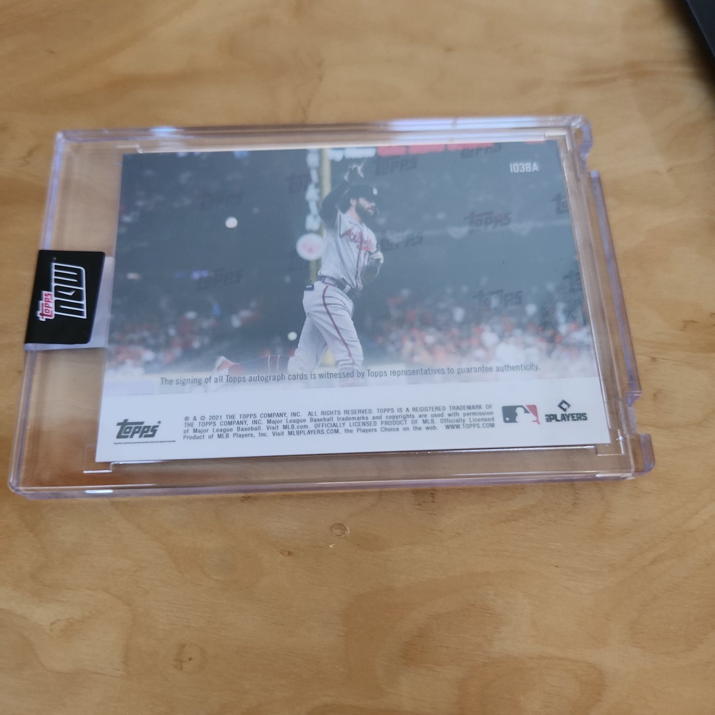 Topps Now World Series Dansby Swanson Auto 56/99 #1038A