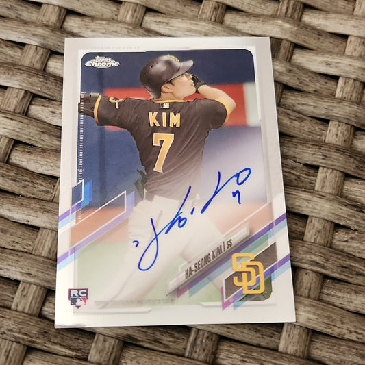 Topps Chrome Ha-Seong Kim RC Auto #RA-HK