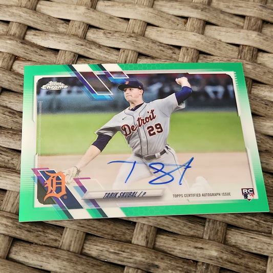 Topps Chrome Green Parallel Tarik Skubal RC Auto 65/99 #RA-TSK