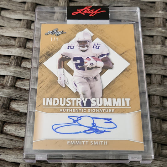 Leaf Industry Summit Emmitt Smith Auto 1/1 #ISA-ES1