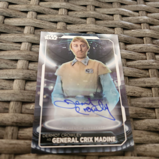 Topps Start Wars General Crix Madine Auto #A-DC