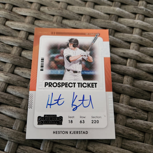 Panini Contenders Prospect Ticket Heston Kjerstad Auto #PT-HK