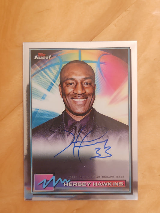 2021 Topps Finest Hersey Hawkins AUTO AUTOGRAPH  #FA-HH