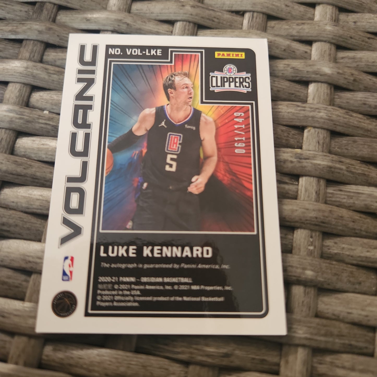 Panini Volcanic Obsidian Luke Kennard Auto 061/149 #VOL-LKE