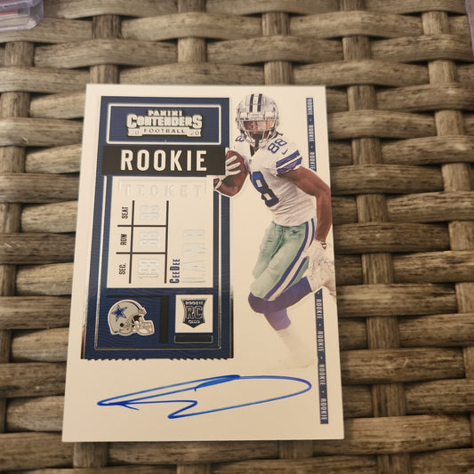 Panini Contenders Football Rookie Ticket CeeDee Lamb Auto #107