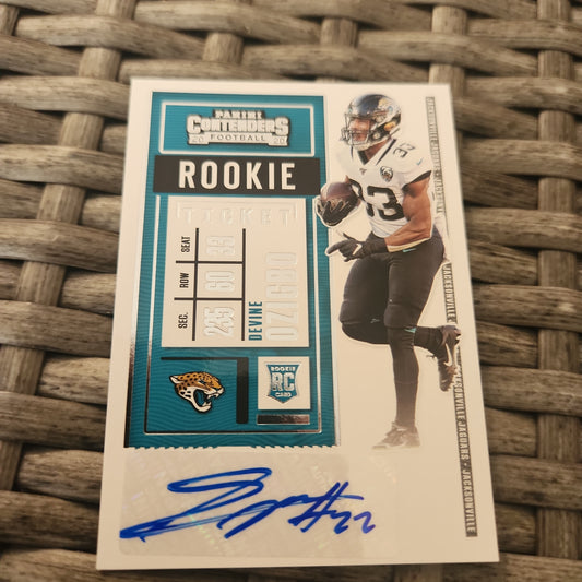 Panini Contenders Football Rookie Ticket Devine Ozigbo Auto #216