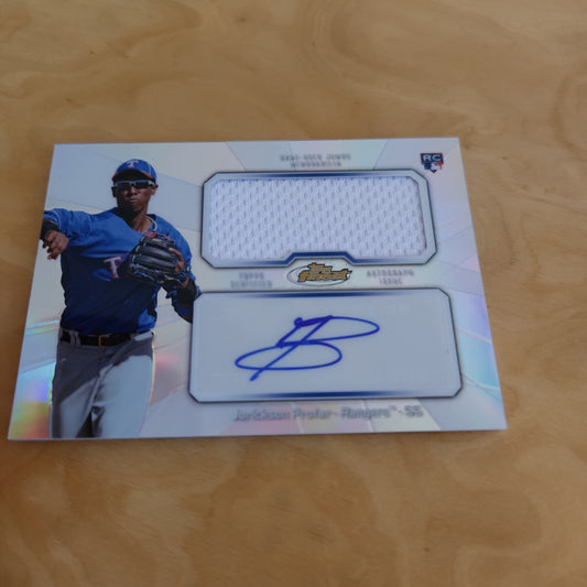 Topps Finest Jurickson Profar RC Jersey Patch Auto #AJR-JP