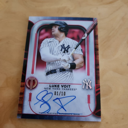 Topps Certified Red Parallel Luke Voit Auto 1/10 #TA-LV