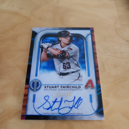 Topps Certified Blue Parallel Stuart Fairchild Auto 019/150 #TA-SFA
