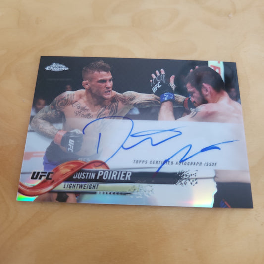 Topps Chrome UFC Dustin Poirier Auto #FA-DP
