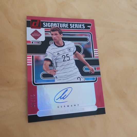 Panini Donruss Red Parallel Thomas Müller Auto 21/49 #SS-TM