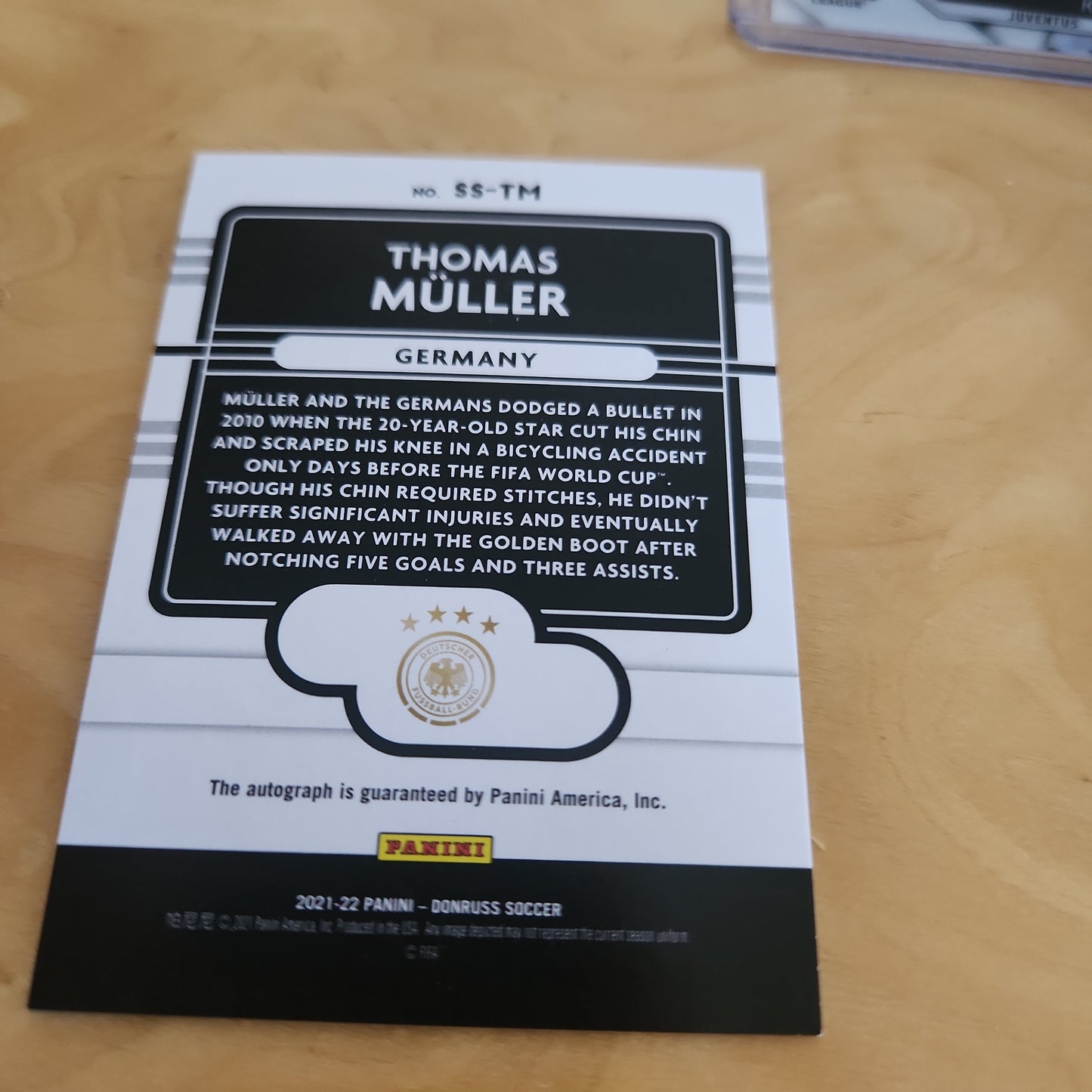 Panini Donruss Red Parallel Thomas Müller Auto 21/49 #SS-TM