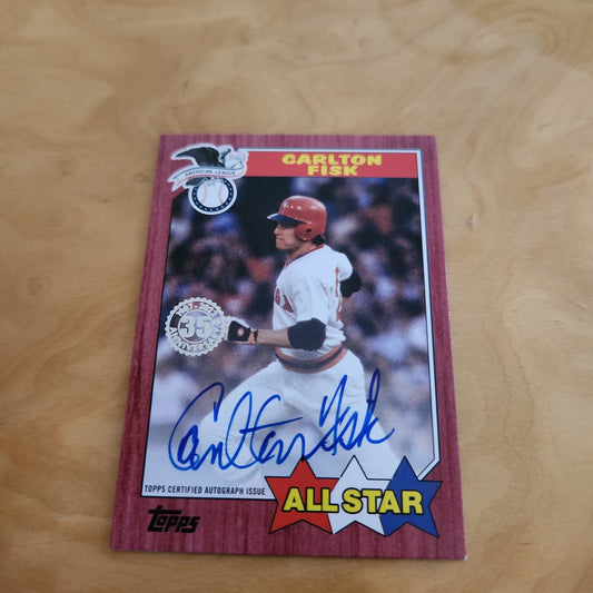 Topps 35th Anniversary All Star Carlton Fisk Auto 2/10 #87ASA-CF