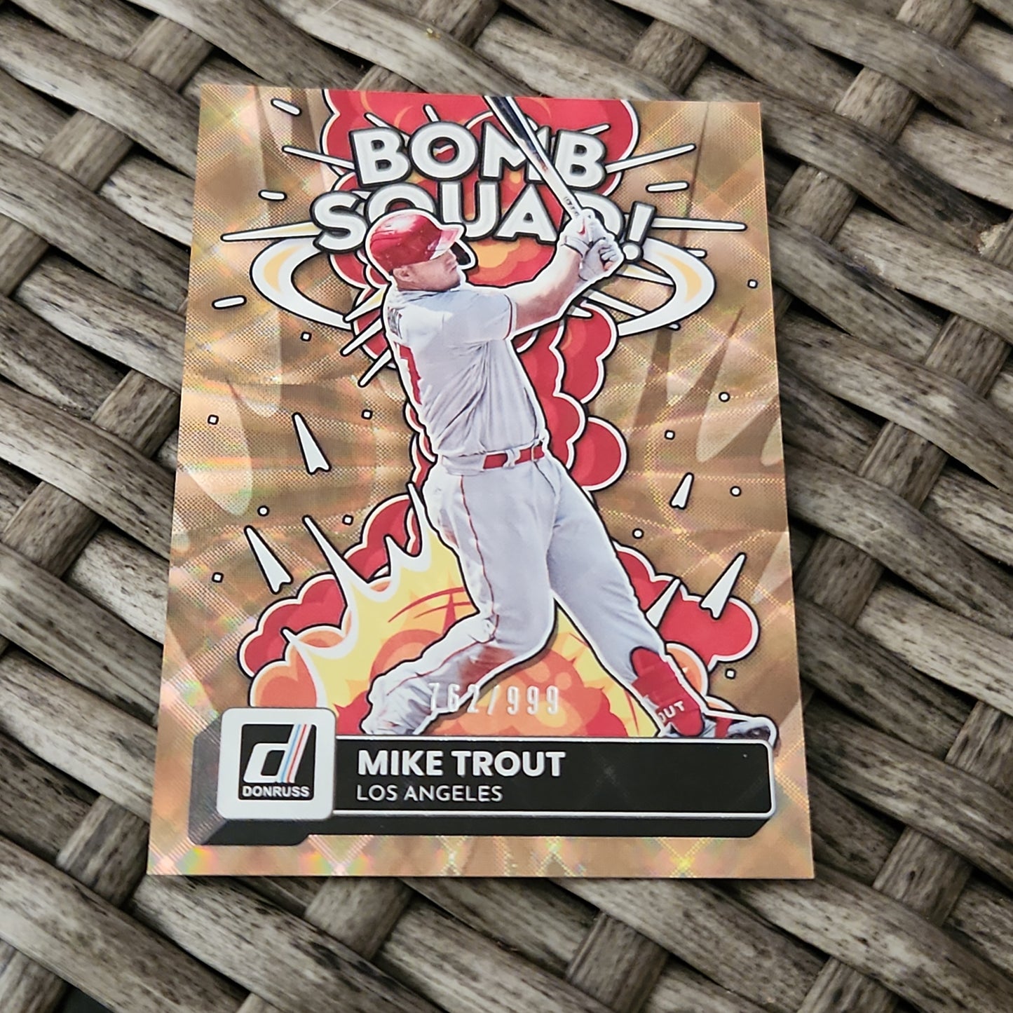 Panini Donruss Boom Squad Mike Trout 762/999 #BS-8