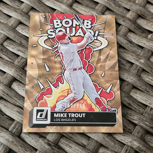 Panini Donruss Boom Squad Mike Trout 762/999 #BS-8