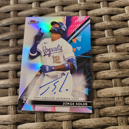 Topps Finest Jorge Soler Auto #FA-JSG