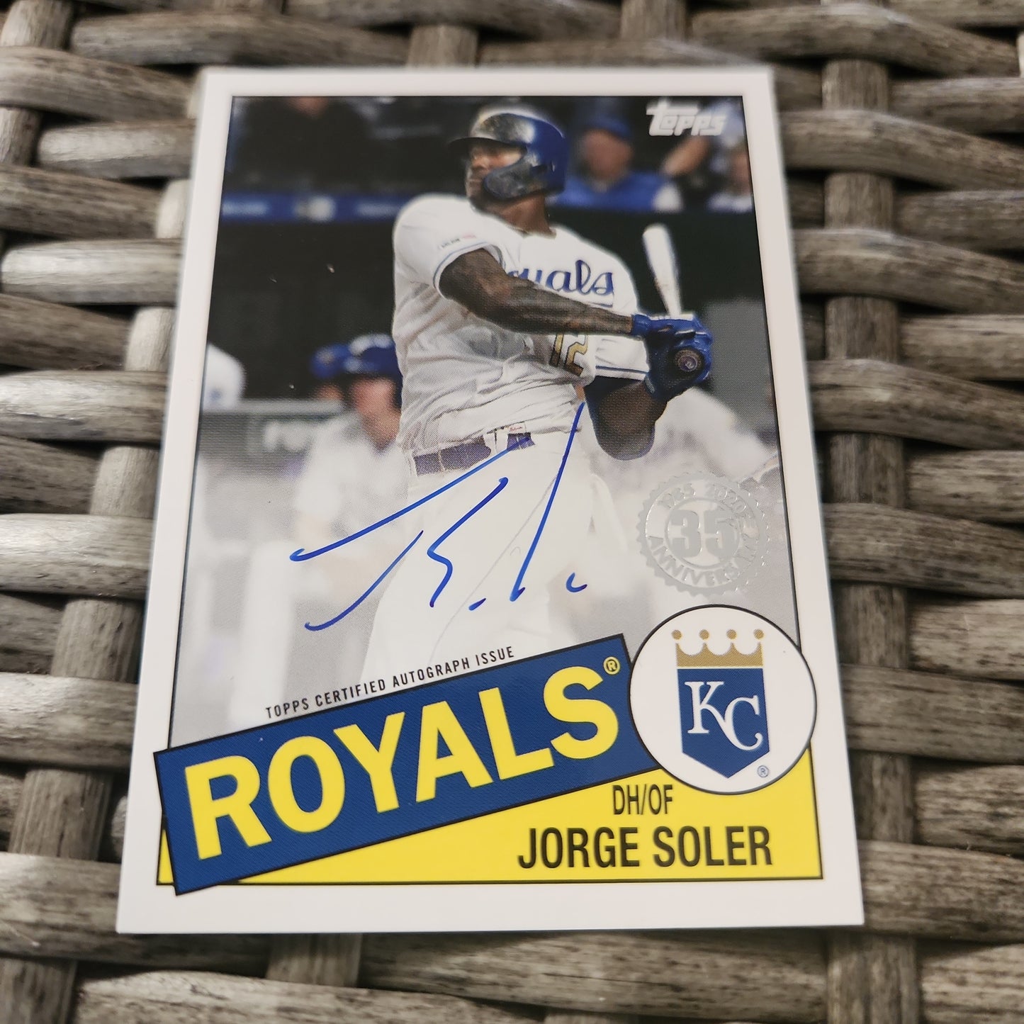 Topps 35th Anniversary Jorge Soler Auto #85BA-JS