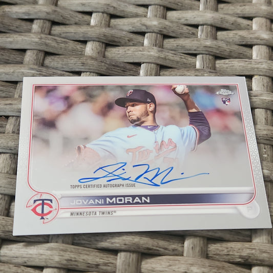 Topps Chrome Jovani Moran RC Auto #RA-JMO
