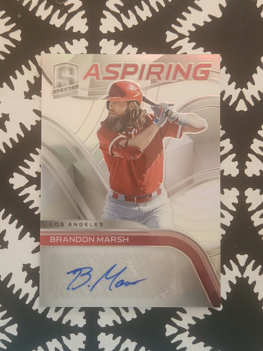 2021 Panini Spectar Aspiring Brandon Marsh Auto #AA-BM