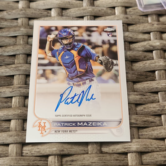 Topps Chrome Patrick Mazeuka RC Auto #RA-PM