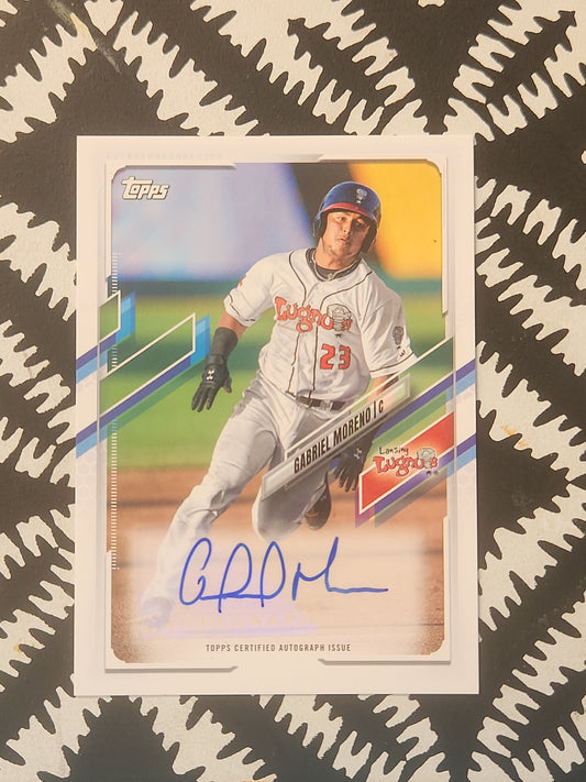 Gabriel Moreno 2021 Topps Pro Debut Prospect Auto #PD-111 Blue Jays