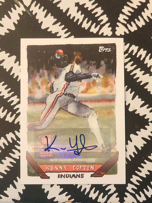 KENNY LOFTON 2021 Topps x Spotlight 70 Andy Friedman AUTO 40-A Indians autograph