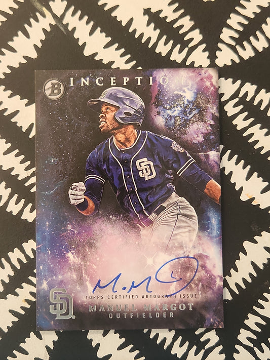 Manuel Margot 2016 Bowman Inception AUTO RC PA-MM Topps San Diego