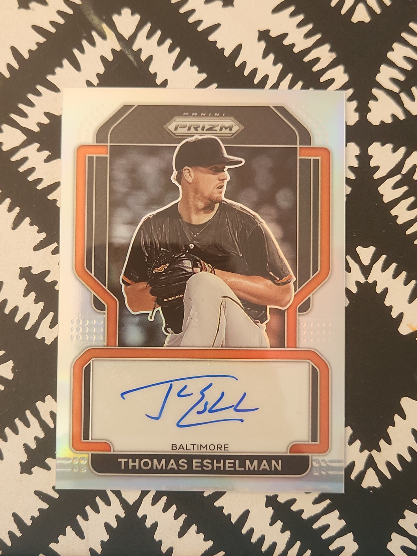 2022 Panini Prizm Baseball Thomas Eshelman #S-TE Silver Prizm Signatures Auto