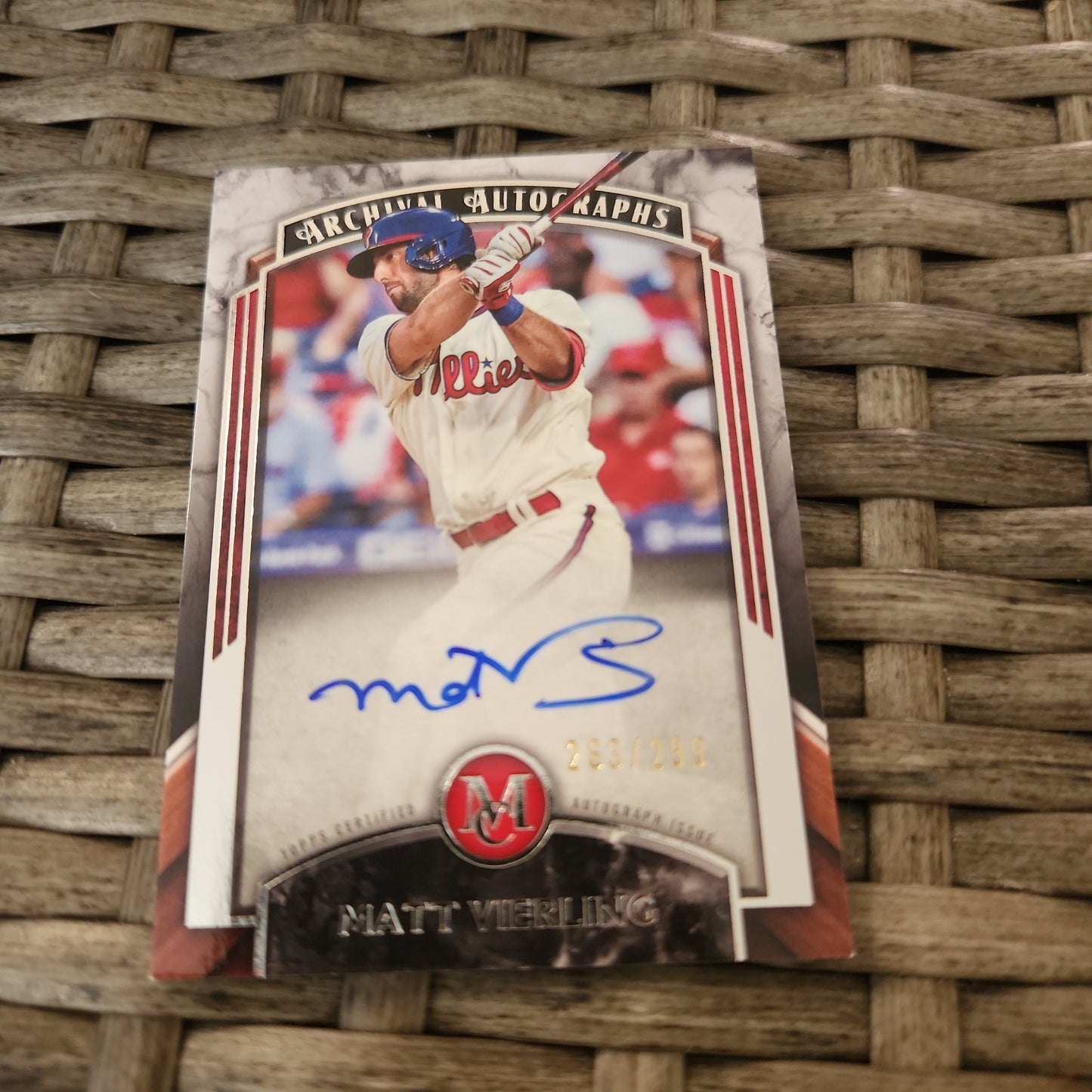 Topps Archive MC  Matt Vierling Auto  263/299 #AA-MV