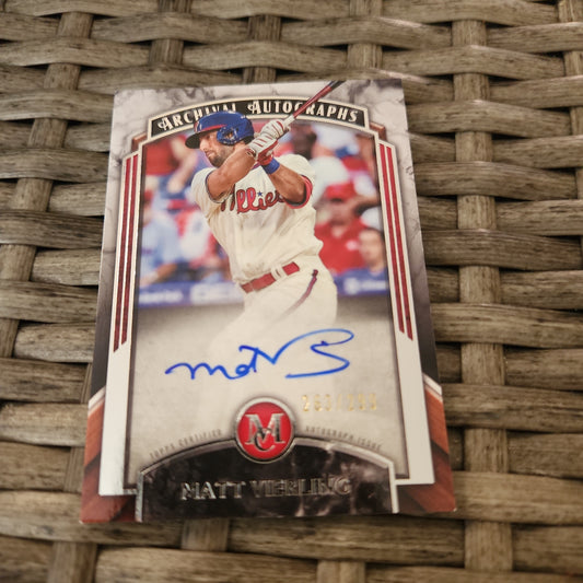 Topps Archive MC  Matt Vierling Auto  263/299 #AA-MV