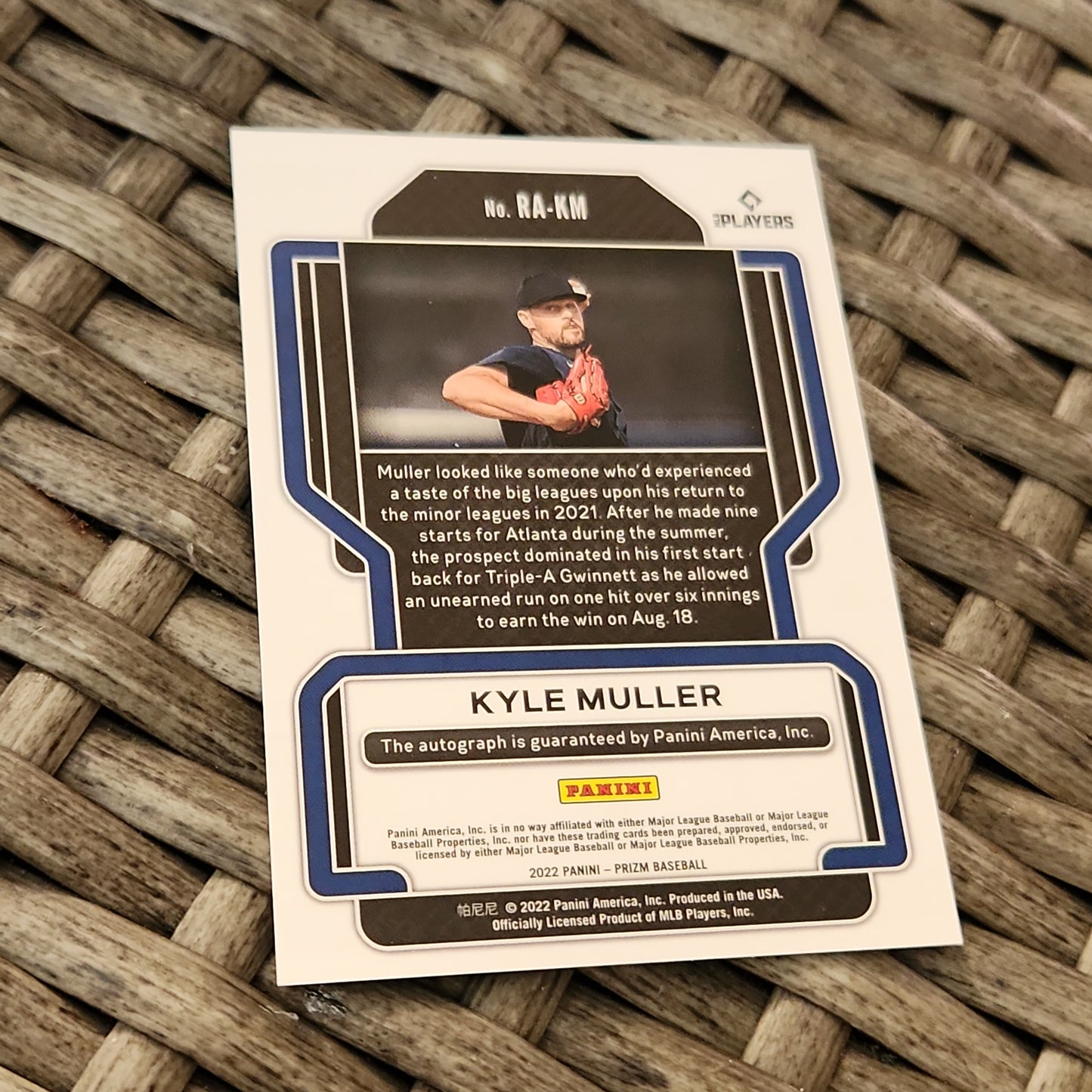 Panini Prizm Kyle Muller RC Auto #RA-KM
