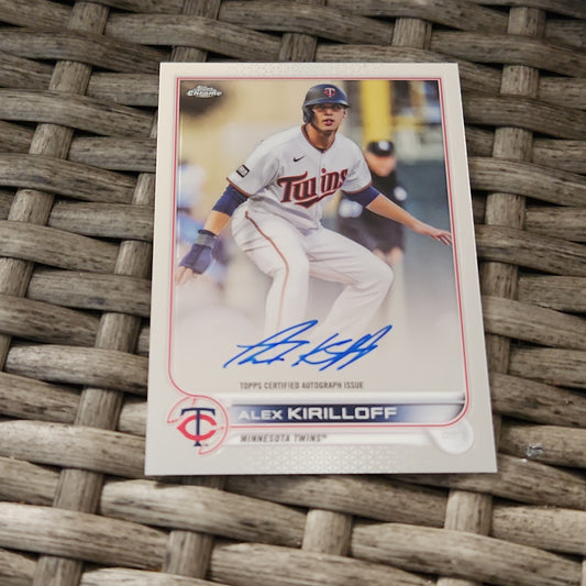 Topps Chrome Alex Kirilloff Auto #CVA-AK