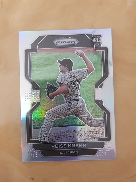 Reiss Knehr 2022 Panini Prizm Baseball White Wave Prizm San Diego Padres #61 RC