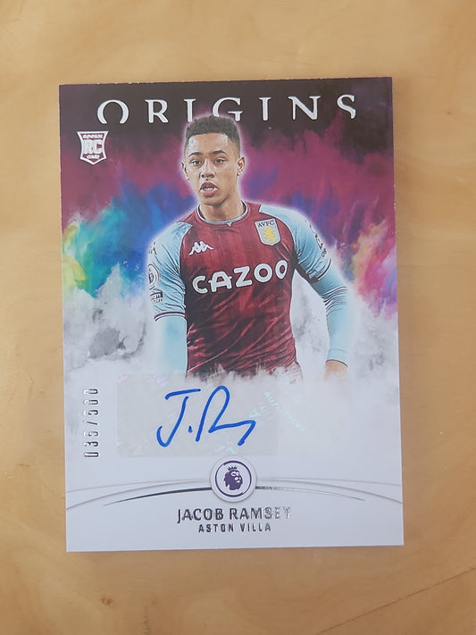 2021-22 Panini Chronicles Soccer Jacob Ramsey Origins Rookie Auto 035/500 RC