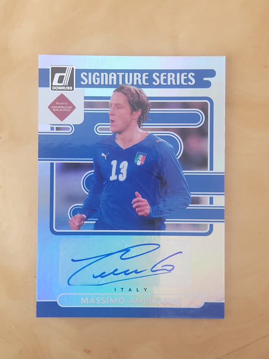 2021-22 Donruss Soccer Massimo Ambrosini Signature Series Auto Italy