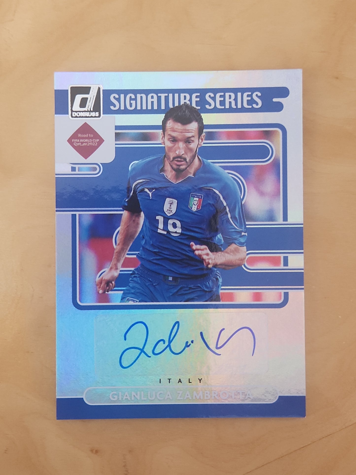 2021-22 Panini Donruss Road to Qatar Signature Series Gianluca Zambrotta Auto