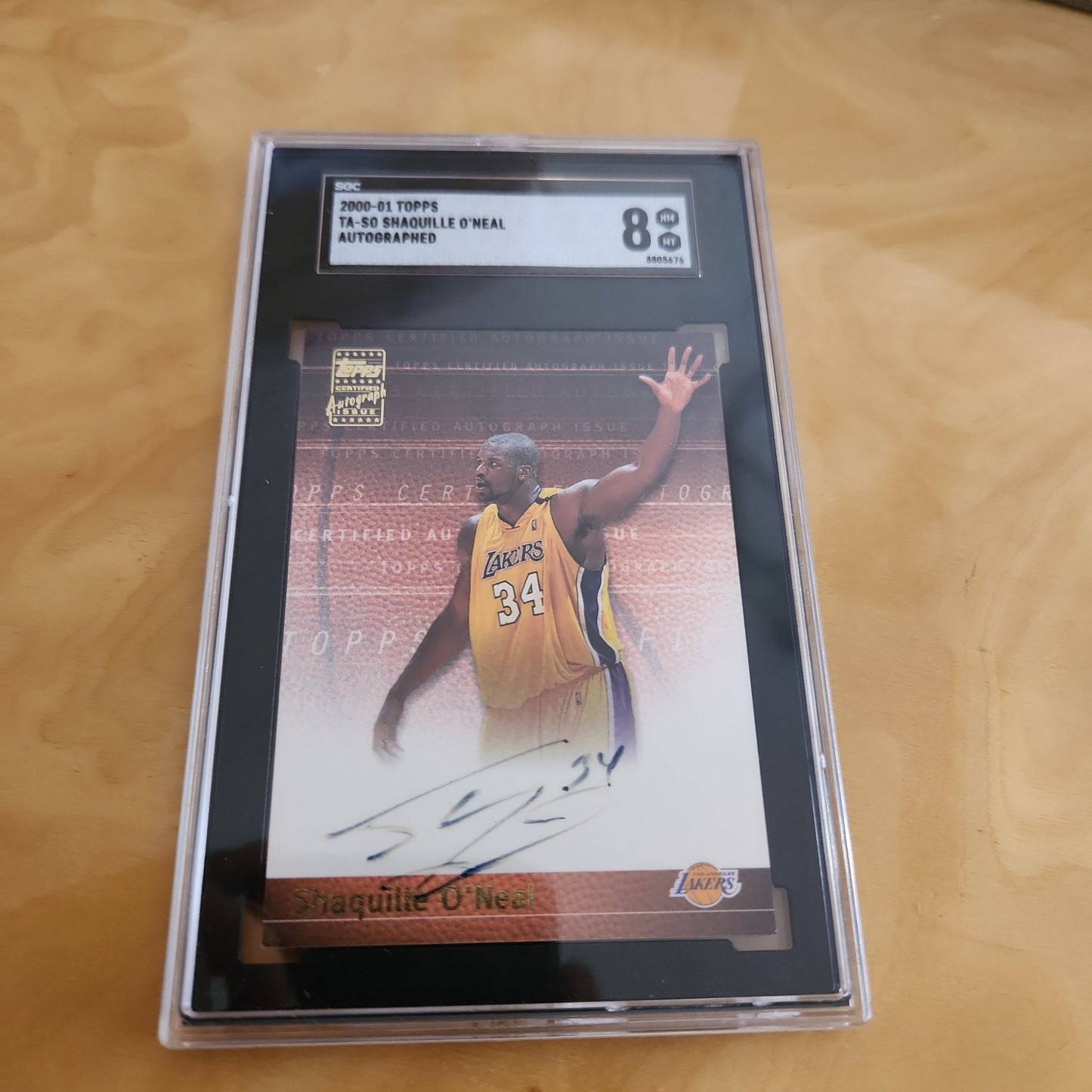 SGC 8 Topps Shaquille O'Neal Auto #TA-SO