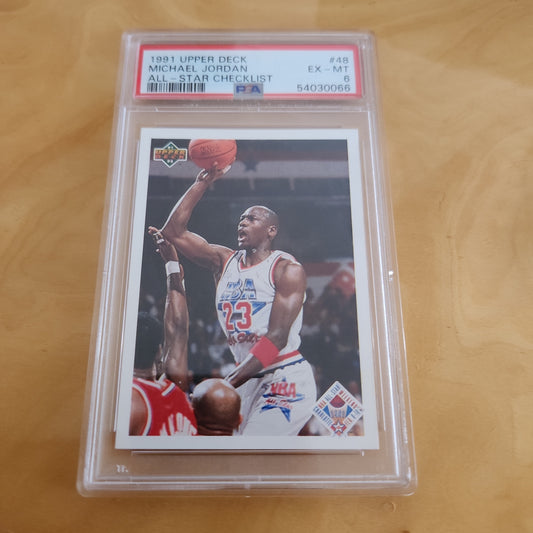 PSA 6 Upper Deck NBA All-Star Michel Jordan #48