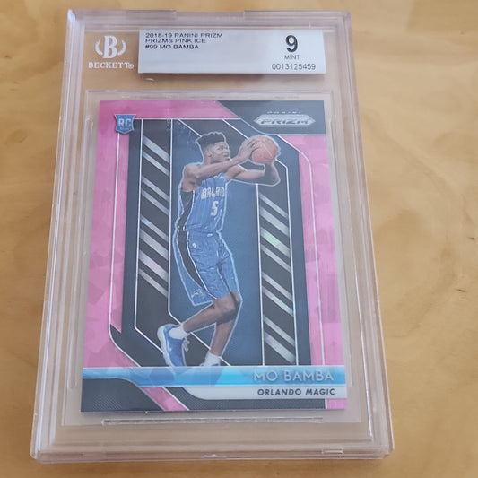 Beckett 9 Panini Prizm Pink Parallel Mo Bamba RC #99