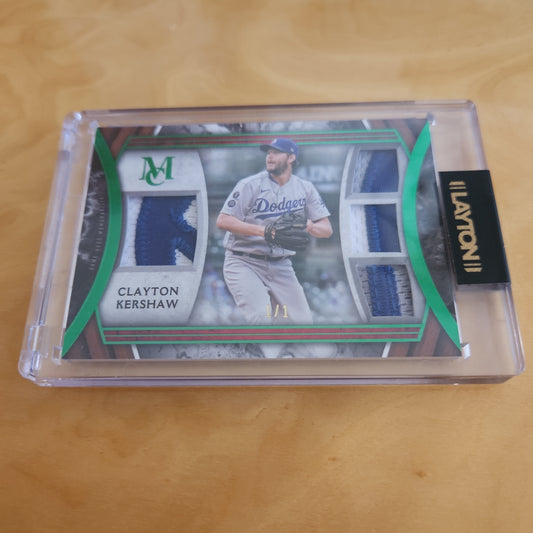 Topps MC Green Parallel Clayton Quadrupul Relic Auto 1/1 #SPPPQR-CK