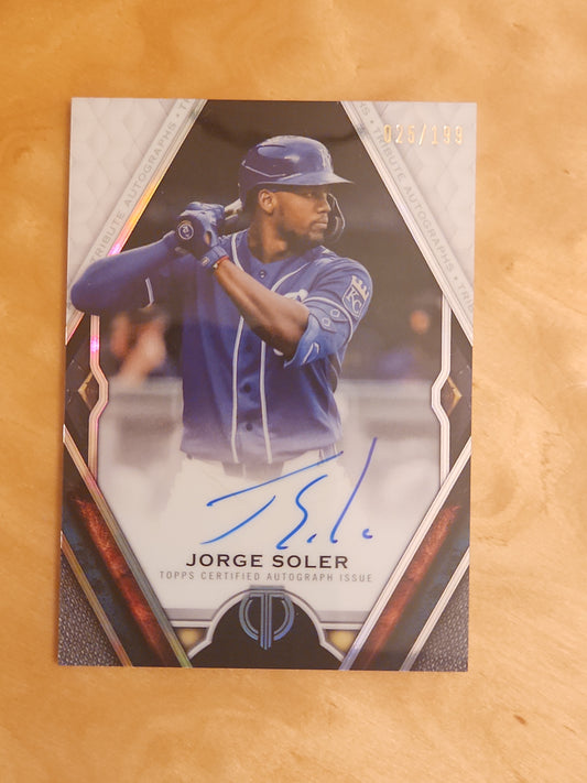 2021 Topps Tribute Tribute Auto 025/199 Jorge Soler #TA-JSO Auto