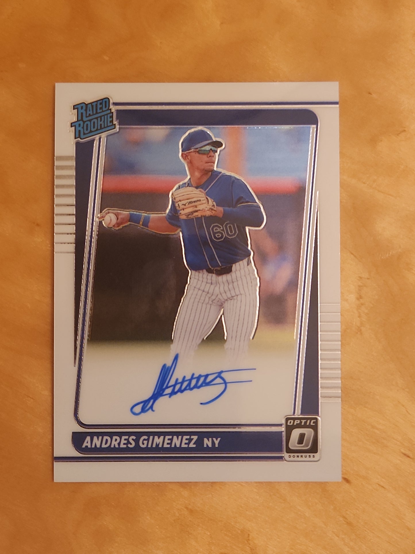 2021 Panini Donruss Optic ANDRES GIMENEZ Rated Rookie AUTO #RRS-AG Guardians