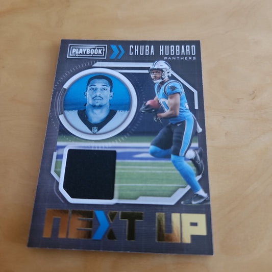 Panini Playbook Next Up Chuba Hubbard Jersey Patch #NXT-CHU