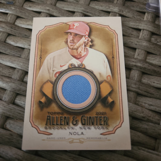Topps Allen & Ginter Aaron Nola Jersey Patch #AGA-AN
