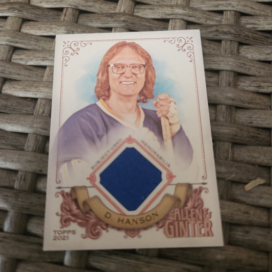 Topps Allen & Ginter Dave Hanson Jersey Patch #AGA-DH