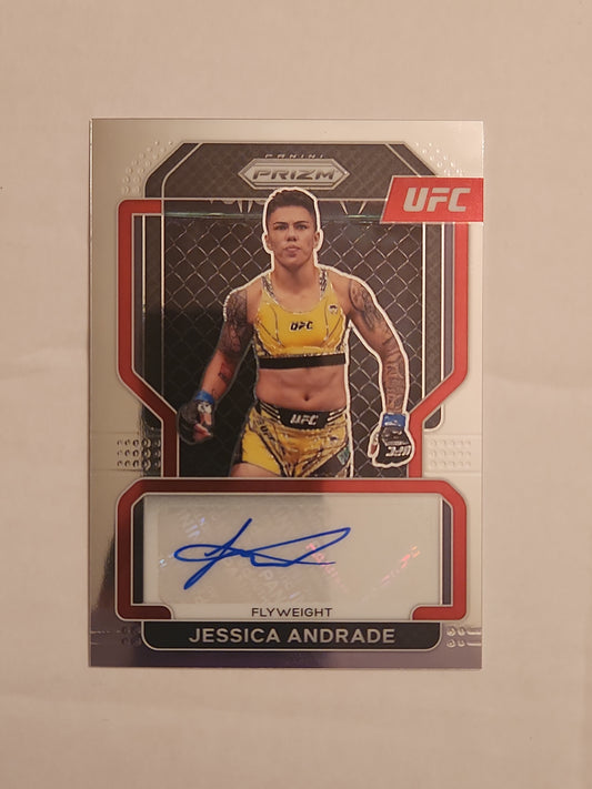 2022 Panini Prizm UFC Jessica Andrade Silver Prizm Auto Autograph #SG-JAD U923