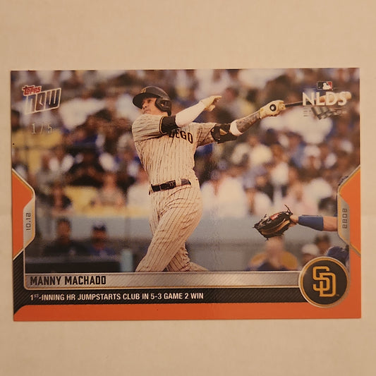 2022 Topps Now orange Parallel #1064 Manny Machado Padres 1/5