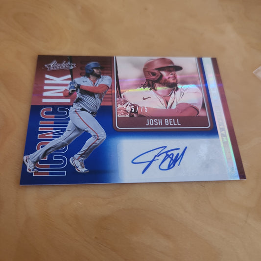 Panini Absolute Baseball Iconic Ink Josh Bell Auto 55/75 #II-JB