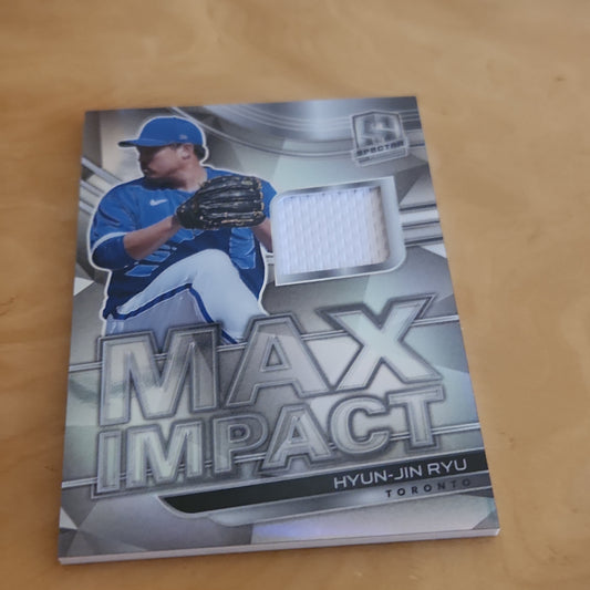 Panini Prizm Spectrr Max Impact Hyun-Jin Ryu Jersey Patch #MI-HR